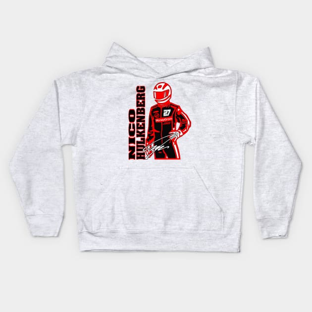 #27 Nico Driver Fan Kids Hoodie by Lifeline/BoneheadZ Apparel